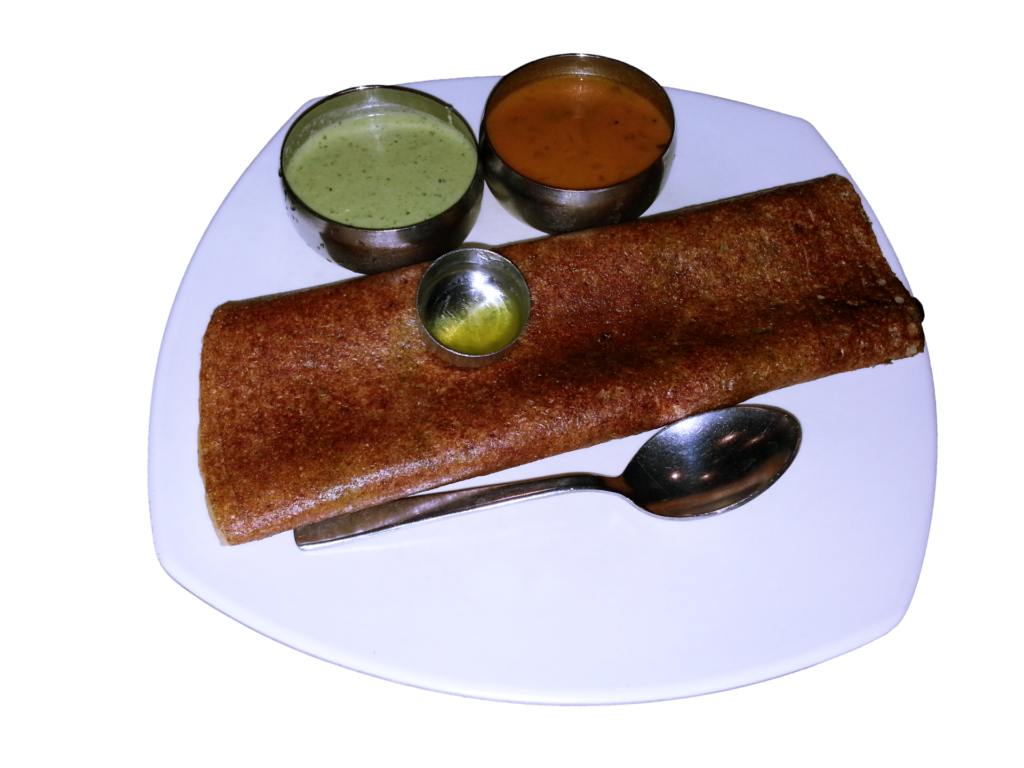 Crepes de harina integral (Āṭā Doṣā)