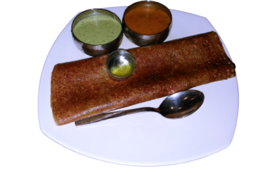 Crepes de harina integral (Āṭā Doṣā)