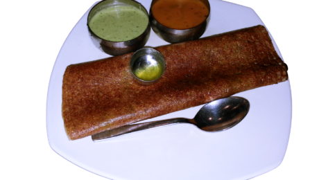 Crepes de harina integral (Āṭā Doṣā)