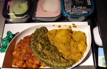 Espinacas con berenjenas y garbanzos (Palak Baigan aur Channa)