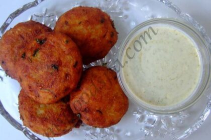Tortas fritas de patata (Alu Ki Tikki)