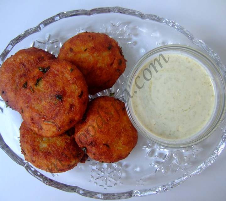 Tortas fritas de patata (Alu Ki Tikki)