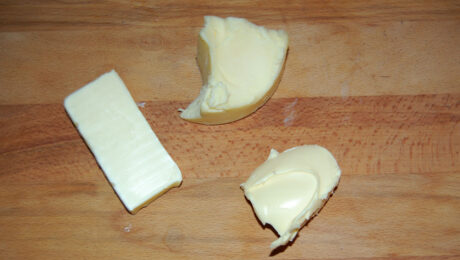 butter, clarified butter (ghee), and margarine