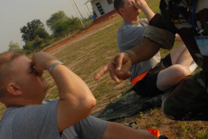 Sgt. 1st Class William Dressel, platoon sergeant, Troop B, 2nd Squadron, 14th Cavalry Regiment, 