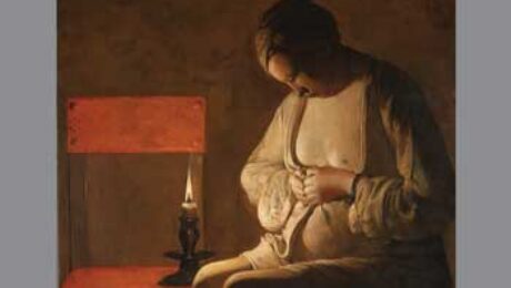 Georges de La Tour (1593‒1652) La Femme à la puce (The Flea Catcher) (1638) Oil on canvas (90 cm × 120 cm) Musée Lorrain, Nancy. Photo P. Mignot “Haughty, sharp-tongued, self-assured, unbearably self-sufficient, stingy, and violent beyond measure,” is how Georges de La Tour was described by his contemporaries. Municipal records confirm that he refused to pay his share to feed the hungry during times of famine. He assaulted an officer, beat a peasant, and made himself obnoxious to everyone by “sending his dogs after hare into the standing crops which they trample down and ruin.” A “painter” is how he described himself in the marriage contract in 1617. Shortly after the wedding, he moved to Lunéville, a prosperous town near Nancy, in Lorraine, now France, where he lived and worked. His early life and training remain otherwise ambiguous. He was influenced by the style of Caravaggio, either from travel to Italy or from contact with the Dutch followers of the Italian master. He found fame and fortune in his lifetime and was known as “Painter to the King.” He had 10 children, three of whom lived to adulthood. His son Étienne studied under him. La Tour died suddenly, possibly of the plague, within a few days of the deaths in his household of his wife and servant. He was soon forgotten to be discovered hundreds of years later and become an icon, anointed among the greats of his generation. The 1630s was a turbulent period for Lorraine, a region contested by France and Germany for centuries. The 30 Years’ War and consequent epidemics, famine, and destruction, compounded by a fire in 1638 that burned Lunéville to the ground, contributed to the loss of much of La Tour’s legacy, as many as 400 works. A few remaining paintings were variously thought to be the work of Ribera, Zurbarán, Murillo, Velázquez, Rembrandt, and always, Caravaggio. Some paintings are still emerging from oblivion. The Flea Catcher, on this month’s cover, was not attributed to him until 1955. In following Caravaggio, La Tour rejected Baroque classicism, the art movement of his age. He abandoned architectural backdrops and complicated scenes for solitary figures in dark tones. But his kinship with the master went beyond the dramatic chiaroscuro. The two shared, along with a troubling inability to cope with ordinary life, an incongruous gift for capturing its poetry on canvas. Well acquainted with darkness in the world, they brought into their paintings light. And though their choice of subjects wandered into the rogue—criminals, thieves, beggars—the light cast an aura of spirituality, driving the mood, the character, and the message. In a departure from Caravaggio, La Tour introduced in his works the actual source of light, usually a candle, and became famous for his religious night scenes, often referred to as nocturnes. In these, he moved away from the traditional halos and wings, injecting an earthy holiness into his figures: Sebastian, patron saint of plague victims, pious women who nursed the wounded, and several versions of penitent Mary Magdalene. Alternating light and dark built mystery and stillness into these scenes, which, stripped of extraneous background, attained an almost geometric simplicity well ahead of the times. The Flea Catcher has been unanimously accepted as the work of La Tour, although initially the subject matter caused confusion. Seventeenth-century art was filled with flea-searching figures painted by European masters. The Dutch often included daily bodily search for parasites in their repertoire, but flea and louse iconography was not part of French art. And although clearly in La Tour’s nighttime style, The Flea Catcher is different from his other works and from Dutch works on this subject. True to genre, the Dutch offerings were playful tongue-in -cheek, even erotic presentations, along the lines of, if not inspired by, poetry from Ovid to John Donne. “Madam, that flea, which crept between your breasts / I envied that there he should make his rest; / The little creature’s fortune was so good / That angels feed not on so precious food.”1 The phase of La Tour’s career during which The Flea Catcher was painted is not known, nor are the circumstances of naming the work. The dating is also approximate. Its execution, whether in the 1630s or 1640s, did coincide with instances of the plague in Lorraine and with troop movements through the region. But the cause of plague was unknown. Flea hunting was a mindless sport intended to provide relief from annoying bites and itching. And, of course, there was the issue of cleanliness. The Dutch were notorious advocates of cleanliness. Gerard ter Borch and others often paid tribute to the dictum “spiritual purity starts with a clean body.” A woman was considered the “moral laundress” of the household and the guardian of proper child care: “Lazy mother, lousy heads.” Although French artists were not under as much pressure as the Dutch to couch moral messages in genre scenes, a moral or spiritual interpretation of La Tour’s woman’s search for fleas is intriguing. Certainly morality is present in the background of other well-known La Tour paintings (The Fortune Teller, The Card Sharp with the Ace of Clubs). In The Flea Catcher, the woman’s focus on the task rivals any Dutch example. And whatever it may have lost from abandoning the lighthearted approaches preceding it, this work made up in silence and intensity. Unlike La Tour’s other work, mostly religious and genre scenes, The Flea Catcher has a complicated, even mysterious, aura. Not so much in its intimacy and introspection, which are found in most all his work, but in the discrepancy between these and the mundane task described. The enigmatic nature of the painting has attracted multiple interpretations. Some observers view the flea crushing as ancillary to the quiet contemplation and sadness implicit in the figure’s posture. Others take a religious approach. They see a fallen woman, possibly expecting a child, a penitent Magdalene pondering the excesses of her past life. Some viewers sense spiritual contemplation, a form of asceticism that comes from introspective concentration on a mundane task. And yet others suggest that the woman is not hunting fleas at all but praying the rosary or inspecting her garment, as the candlelight may be attracting fleas. Whatever the interpretation, the staging is pure La Tour: passive with an air of personal transcendence. In this treatment of flea hunting, the viewer is given privileged access. The setting is sparse, fluid, linear, and intimate. The woman in plain wrap is in a stage of undress, her hair concealed, head downcast, bust and chest pathetically exposed, belly engorged. The hands, frozen in the all too familiar flea-crushing curl, are tightened to trap the undesirable guest between the thumbnails. In a characteristic maneuver, La Tour contrasts the impassive face with active, engaged hands. A smoking flame, the artist’s signature, exudes an otherworldly calm as it exposes red tones in the adjacent chair and settles lightly on the woman’s face. The emphasis here is not on charm but on drama, and the intense introspection implies deeper concerns. Historical and religious references aside, La Tour’s femme à la puce begs for a contemporary interpretation, one informed by current knowledge of fleas, plague, and human frailty relieved by introspection. For as she absently tried to rid her body of fleas, La Tour’s woman became one more human protest against the ubiquitous pests. Whatever the distracting affliction she might have contemplated during her hunt, it would pale in the face of what she did not know about their behavior as vectors of disease. Long a favorite of poets, the flea was an allusion to all sorts of mischief, a kind of literary pet. “If you turn me into anything, let it be in the likeness of a little pretty frisking flea that I might be here and there and everywhere.”2 Far from its reputation during La Tour’s lifetime as a harmless, even amusing insect, the flea has since emerged as enemy of public health, no less from its role in the spread of plague, a most dreaded scourge. Fleas may be some of the most modern insects. Part of their success as vectors comes from their strong, but not absolute, preference for the blood of a good reservoir species (rodents, especially rats globally, prairie dogs and squirrels in the United States), along with a willingness to feed on humans when opportunity and need arise. Fleas that prefer prairie dog blood will feed on and infect a person who wanders through a prairie dog village after a plague-associated prairie dog die off. This less than desirable feed transforms an unrecognized sylvatic cycle into human illness and death. Fleas have demonstrated admirable staying power, causing pandemics, beginning in antiquity, and maintaining to this day a sylvatic cycle that bubbles along with few or no human cases but does not go away. What does La Tour’s downcast woman have to do with modern fleas? She is collateral damage to a natural cycle of infection that engages rodent reservoir hosts and the flea vectors. Whatever her emotional situation, it probably had less to do with her worth as a person than with her status in the world, as misfortune generally does. She is in some way as much a host of her calamity as of the flea between her thumbs.
