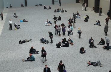 'Sunflower Seeds' by Ai Weiwei, Tate Modern Turbine Hall. This photo was taken on October 12, 2010 in Blackfriars Road, London, England, GB, using a Panasonic DMC-FZ18.