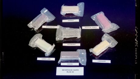 Combat rations from the U.S. Army Natick Soldier Systems Center, which has developed military food for the US Army based on experimentation and inspection of rations from other countries.